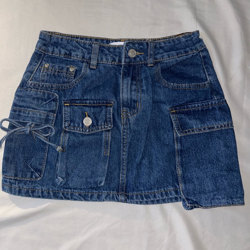 Angel Kiss Blue Denim Skirt